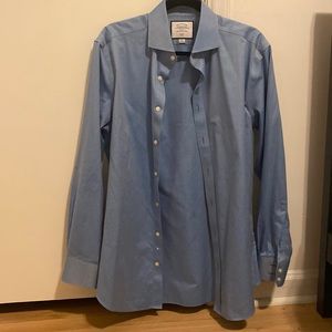 Men’s light blue Charles tyrwhitt button up dress shirt slim fit